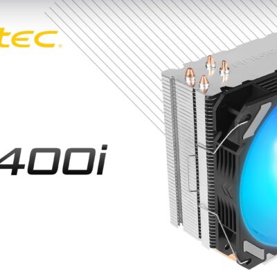 Antec A400i RGB , 72 CFM, 4 Direct Heat-Pipes, 120mm PWM RGB Fan,1700, 115X, 1200, 2011, AM3, AM3+, AM4+,, FM1, FM2, FM2+ CPU Air Cooler 1yr wty