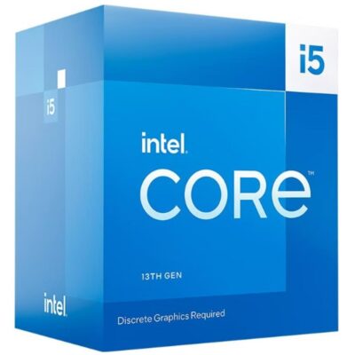 Intel i5 13400F CPU 3.3GHz (4.6GHz Turbo) 13th Gen LGA1700 10-Cores 16-Threads 20MB 65W Graphic Card Required Retail Raptor Lake with Fan