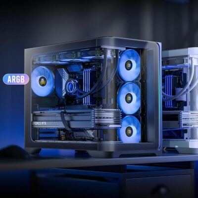 Antec C5 Curve ARGB ATX mATX, Dual Chamber, 4x Perfromance PWM ARGB fans, 4mm TG, USB Type-C 3.2 Gen 2 x 1, Mid Tower Black Case