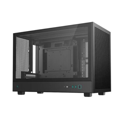 DeepCool CH260 M-ATX Case, Extremely Portable Size，Abundant Airflow Ventilation，Mesh and glass panels，Support up to 360mm liquid cooling，Direct instal