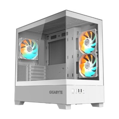Gigabyte C201PI M-ATX CASE, Mid Tower, mini-ITX/m-ATX, White, H431x W242x D430 mm, 5 Slots, USB 3.0 x2, H=502 W=313 D=525 mm