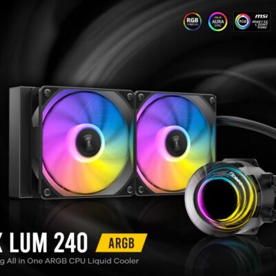 Antec Vortex Lum 240 ARGB The Epoch-Making All in One ARGB CPU Liquid Cooler (LS)