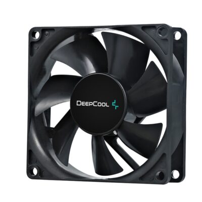 DeepCool 80mm Hydro Bearing Case Fan Molex 20dB 1800rpm 82g, High Quality Black Material, Low RPM