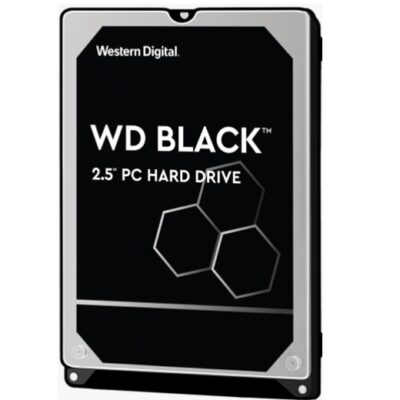 Western Digital WD Black 500GB 2.5′ HDD SATA 6gb/s 7200RPM 64MB Cache SMR Tech for Hi-Res Video Games 5yrs Wty
