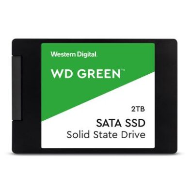 Western Digital WD Green 2TB 2.5′ SSD SATA 545R/430W MB/s 80TBW 3D NAND 7mm 3 Years Warranty (LS) replacement WDS200T5G0A