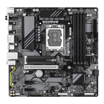 Gigabyte B760M DS3H WIFI6E GEN5 Intel LGA 1700 mATX Motherboard, 4x DDR5 ~256GB, 1x PCI-E x16, 2x M.2, 4x SATA,  5x USB 3.2, 6x USB 2.0