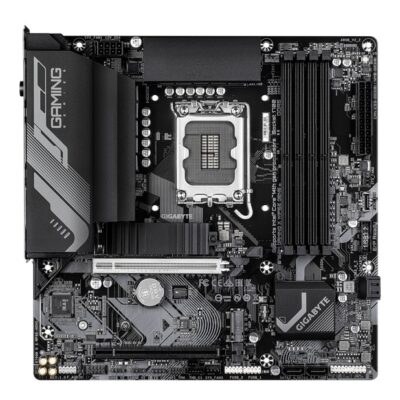 Gigabyte B760M GAMING X WIFI6E GEN5, Intel LGA 1700 m-ATX Motherboard, 4x DDR5 ~256GB, 2x PCI-E x16, 2x M.2, 4x SATA, 6x USB 3.2, 9x USB 2.0