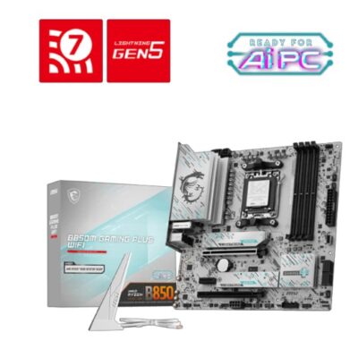 MSI B850M GAMING PLUS WIFI, AMD AM5, 4 x DDR5 up to 256 GB, 1 x HDMI, 2 x PCI Express x16, 2 x M.2, 4x USB 2.0, Wi-Fi 7