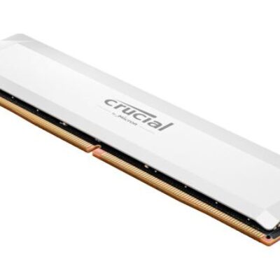 Crucial Pro 16GB (1x16GB) DDR5 UDIMM 6400MHz CL38 White Heat Spreader Support Intel XMP AMD Ryzen Desktop PC Gaming Memory