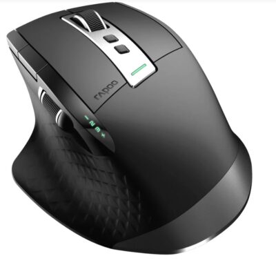 RAPOO MT750PLUS Multi-Mode Wireless Ergonomic Mouse – 800-4000 DPI Sensor Bluetooth 5.0 and 2.4 GHz