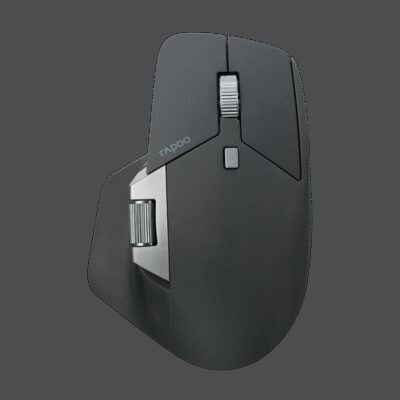 RAPOO MT760L BLACK Multi-mode Wireless Mouse -Switch between Bluetooth  5.0 and 2.4G -adjust DPI from 800 to 4000