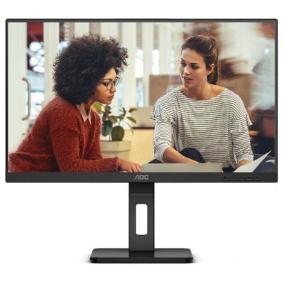 AOC 23.8′ IPS 4ms, Full HD 1080, – DP, HDMI, VGA. Tilt, Low Blue Mode, Flicker Free, 2x Speakers. VESA 100, Frameless, Height Adjust Monitor (LS