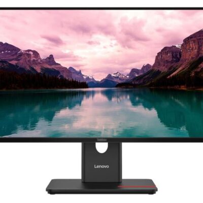 LENOVO ThinkVision T24-40 23.8′ 120Hz FHD Monitor 1920×1080 16:9 Height Adjustable Titl Swivel Pivot USB-C (15W PD) 3xUSB-A VGA DP HDMI Hub~63CFMAR1AU