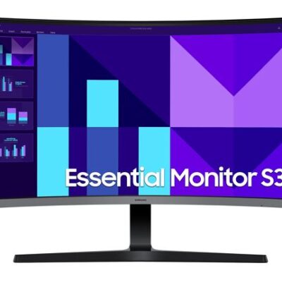 Samsung 27′ S39GD FHD 1800R Curved Monitor 1920X1080 16:9 VA 100Hz 4ms 250cd/m2 D-Sub HDMI Tilt VESA Headphone Eye Saver Mode Black 3YR WTY