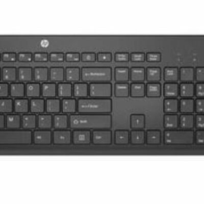 HP 235 USB Wireless Keyboard & Mouse Combo Reduced-sized & Low-Profile Quiet Keys Easy Cleaning Plug & Play for Notebook Desktop PC MAC ~1Y4D0AA