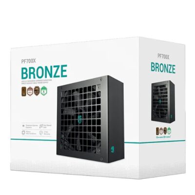 DeepCool PF700X 700W Gamer Storm 80+ Bronze/ Cybenetics ATX Power Supply 120mm Fan, Japanese & Taiwanese Capacitors, DC to DC, ATX12V V2.52