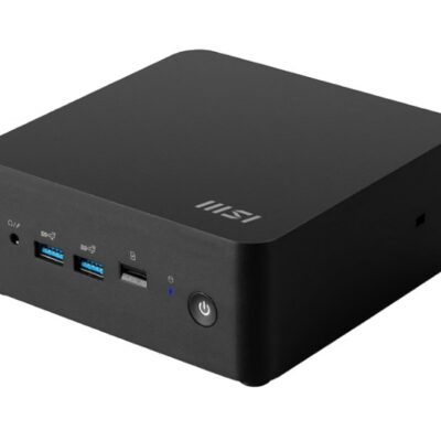 MSI Cubi NUC 1M-016BAU miniPC barebone, Black Intel Core 5-120U DDR5 2*M.2 2*HDMI *TBT 2 LAN/Wifi6E Card Reader Switch Cabl 3Y