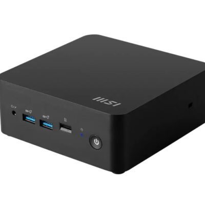 MSI Cubi NUC 1M-015BAU miniPC barebone, Black Intel Core 7-150U DDR5 2*M.2 2*HDMI 2*TBT 2*LAN Wifi6 Card Reader Switch Cable 3Y