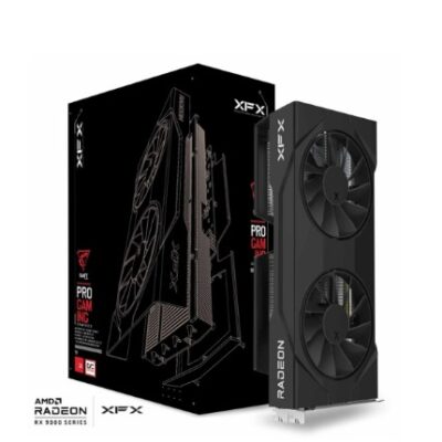 XFX Swift AMD Radeon RX 9060XT OC Gaming Edition with 16GB GDDR6 HDMI 2xDP, AMD RDNA™ 4  (RX-96TSW16BQ)