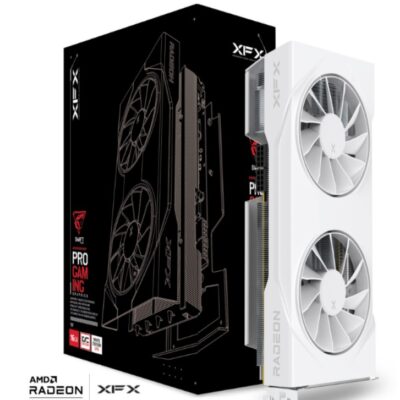 XFX Swift AMD Radeon RX 9070 OC White Dual Fan Gaming Edition with 16GB GDDR6 HDMI 3xDP, AMD RDNA™ 4 (RX-97SWFT2WQ)